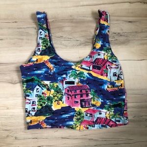 Forever 21 patterned crop top